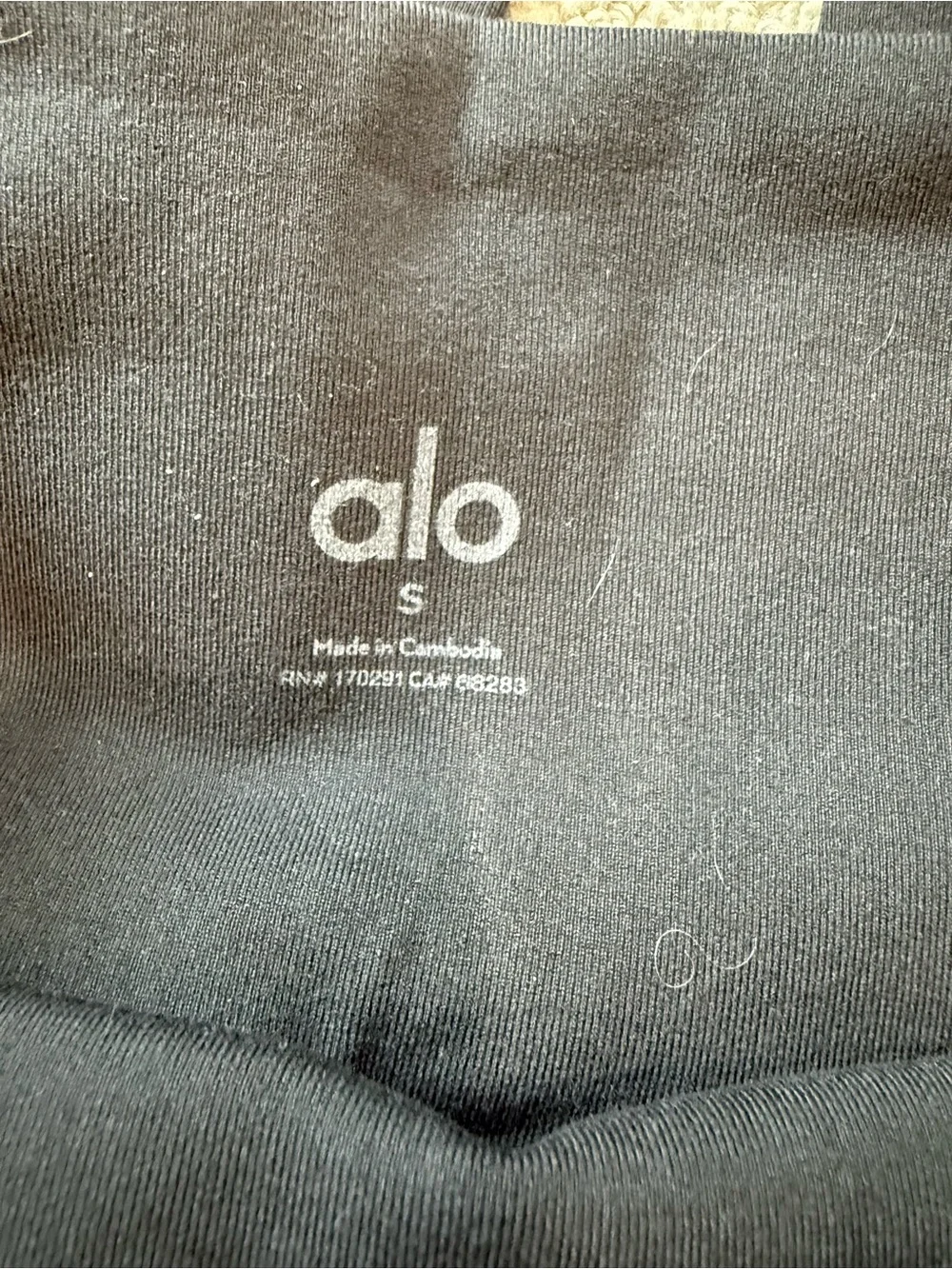 Alo Yoga High-Waist Airbrush Leggings Black Full Length NWT Small